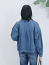 【ECO DENIM 】 ノーカラーブルゾン（チャコールグレー/ブラウン/ブルー）｜Samansa Mos2 blue（サマンサモスモス ブルー）通販