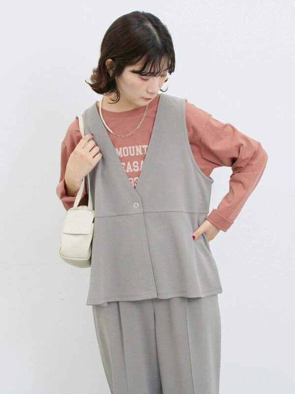 サマンサモスモス　セットアップ セール】 【セレモニーアイテム】ジョーゼットブラウス