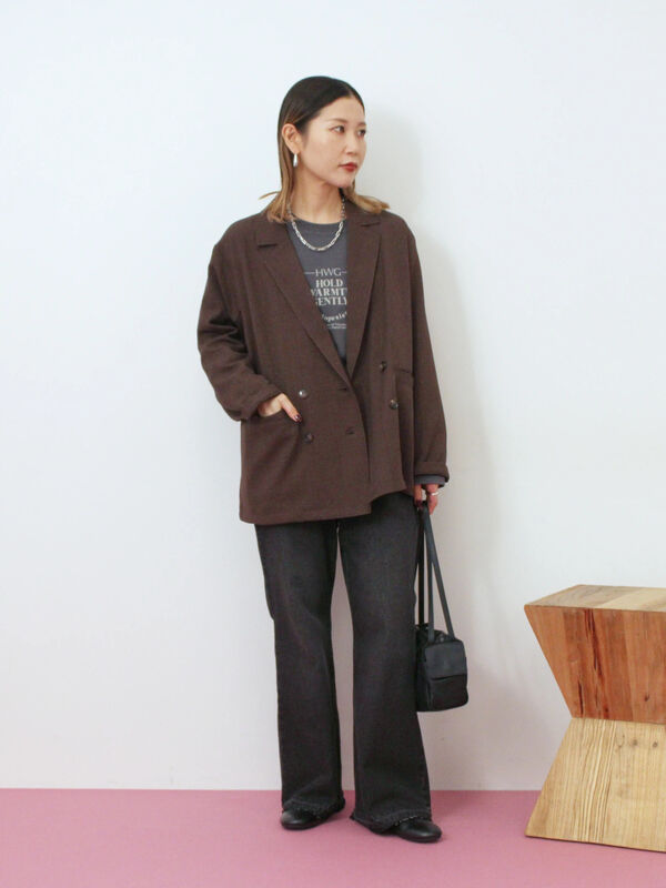 2023SS スモーキングダブルジャケット 44 SOSHIOTSUKI - Oversized Double Smoking Jacket | fakejam