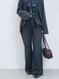 【ECO DENIM 】 フレアパンツ（チャコールグレー）｜Samansa Mos2 blue（サマンサモスモス ブルー）通販