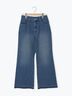 【ECO DENIM 】 フレアパンツ（ブルー）｜Samansa Mos2 blue（サマンサモスモス ブルー）通販