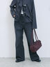 【ECO DENIM 】 フレアパンツ（チャコールグレー/ブルー/ネイビー）｜Samansa Mos2 blue（サマンサモスモス ブルー）通販