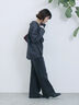 【ECO DENIM 】 フレアパンツ（チャコールグレー/ブルー/ネイビー）｜Samansa Mos2 blue（サマンサモスモス ブルー）通販