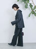 【ECO DENIM 】 フレアパンツ（チャコールグレー/ブルー/ネイビー）｜Samansa Mos2 blue（サマンサモスモス ブルー）通販