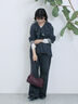 【ECO DENIM 】 フレアパンツ（チャコールグレー/ブルー/ネイビー）｜Samansa Mos2 blue（サマンサモスモス ブルー）通販