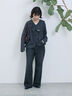 【ECO DENIM 】 フレアパンツ（チャコールグレー/ブルー/ネイビー）｜Samansa Mos2 blue（サマンサモスモス ブルー）通販