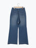 【ECO DENIM 】 フレアパンツ（チャコールグレー/ブルー/ネイビー）｜Samansa Mos2 blue（サマンサモスモス ブルー）通販