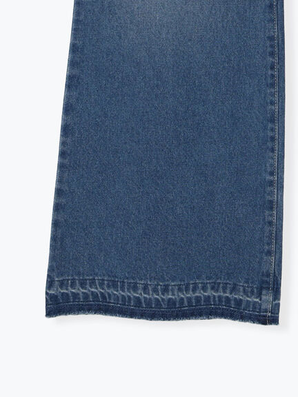 【ECO DENIM 】 フレアパンツ（チャコールグレー/ブルー/ネイビー）｜Samansa Mos2 blue（サマンサモスモス ブルー）通販