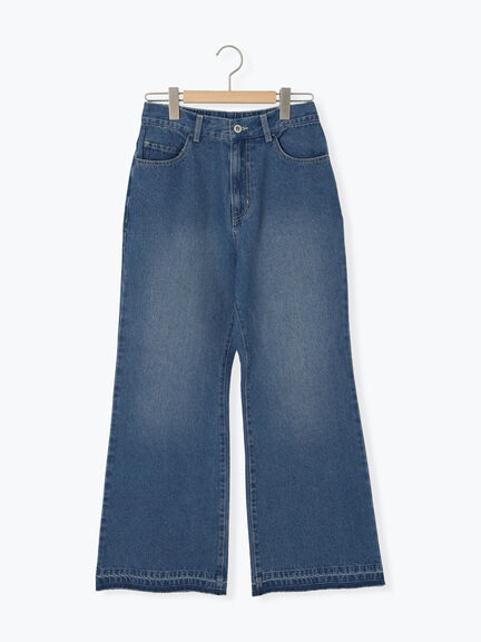 【ECO DENIM 】 フレアパンツ（チャコールグレー/ブルー/ネイビー）｜Samansa Mos2 blue（サマンサモスモス ブルー）通販