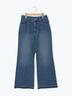 【ECO DENIM 】 フレアパンツ（チャコールグレー/ブルー/ネイビー）｜Samansa Mos2 blue（サマンサモスモス ブルー）通販