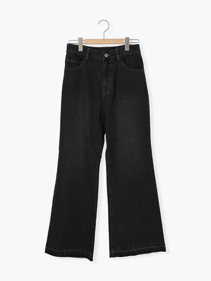 【ECO DENIM 】 フレアパンツ（チャコールグレー/ブルー/ネイビー）｜Samansa Mos2 blue（サマンサモスモス ブルー）通販
