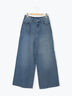 【ECO DENIM 】 ワイドストレートパンツ（ブルー）｜Samansa Mos2 blue（サマンサモスモス ブルー）通販