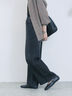 【ECO DENIM 】 ワイドストレートパンツ（チャコールグレー/ピンク/ブルー）｜Samansa Mos2 blue（サマンサモスモス ブルー）通販