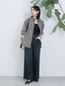 【ECO DENIM 】 ワイドストレートパンツ（チャコールグレー/ピンク/ブルー）｜Samansa Mos2 blue（サマンサモスモス ブルー）通販