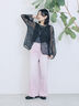 【ECO DENIM 】 ワイドストレートパンツ（チャコールグレー/ピンク/ブルー）｜Samansa Mos2 blue（サマンサモスモス ブルー）通販