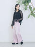 【ECO DENIM 】 ワイドストレートパンツ（チャコールグレー/ピンク/ブルー）｜Samansa Mos2 blue（サマンサモスモス ブルー）通販