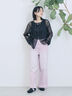 【ECO DENIM 】 ワイドストレートパンツ（チャコールグレー/ピンク/ブルー）｜Samansa Mos2 blue（サマンサモスモス ブルー）通販