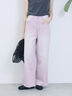 【ECO DENIM 】 ワイドストレートパンツ（チャコールグレー/ピンク/ブルー）｜Samansa Mos2 blue（サマンサモスモス ブルー）通販