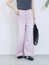 【ECO DENIM 】 ワイドストレートパンツ（チャコールグレー/ピンク/ブルー）｜Samansa Mos2 blue（サマンサモスモス ブルー）通販