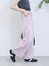 【ECO DENIM 】 ワイドストレートパンツ（チャコールグレー/ピンク/ブルー）｜Samansa Mos2 blue（サマンサモスモス ブルー）通販