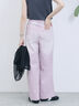 【ECO DENIM 】 ワイドストレートパンツ（チャコールグレー/ピンク/ブルー）｜Samansa Mos2 blue（サマンサモスモス ブルー）通販