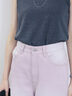 【ECO DENIM 】 ワイドストレートパンツ（チャコールグレー/ピンク/ブルー）｜Samansa Mos2 blue（サマンサモスモス ブルー）通販