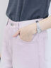 【ECO DENIM 】 ワイドストレートパンツ（チャコールグレー/ピンク/ブルー）｜Samansa Mos2 blue（サマンサモスモス ブルー）通販