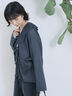 【ECO DENIM 】フリルブラウス（チャコールグレー/ブルー/ネイビー）｜Samansa Mos2 blue（サマンサモスモス ブルー）通販
