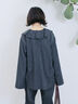 【ECO DENIM 】フリルブラウス（チャコールグレー/ブルー/ネイビー）｜Samansa Mos2 blue（サマンサモスモス ブルー）通販