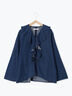 【ECO DENIM 】フリルブラウス（チャコールグレー/ブルー/ネイビー）｜Samansa Mos2 blue（サマンサモスモス ブルー）通販