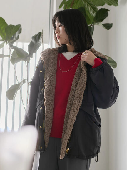 ブルゾン (グレー/灰色系)｜Samansa Mos2 blue（サマンサモスモス