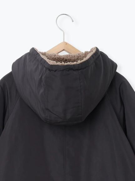 リバーシブルボアマウンテンパーカー（チャコールグレー/ライトベージュ/ベージュ）｜Samansa Mos2 blue（サマンサモスモス ブルー）通販