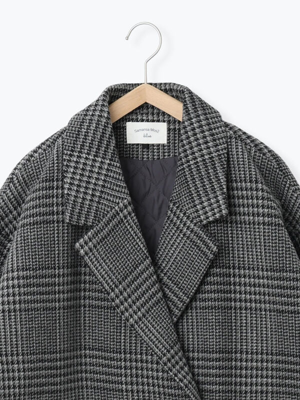 セール】 チェックテーラードジャケット（グレー/ブラウン/ダーク