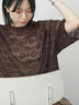 レースTシャツ（オフホワイト/ブラック/ブラウン）｜Samansa Mos2 blue（サマンサモスモス ブルー）通販