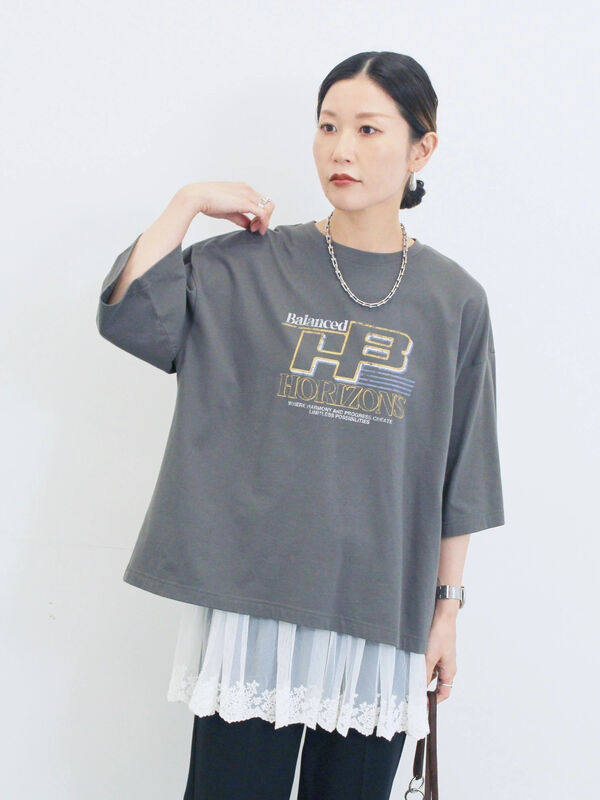 セール】 ペプラムロングタンクトップ（オフホワイト/ホワイト