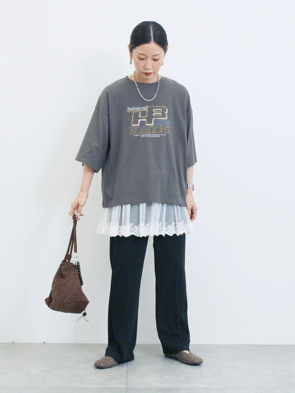 セール】 ペプラムロングタンクトップ（オフホワイト/ホワイト