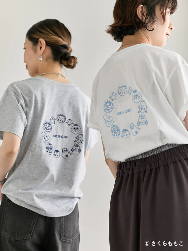 COJI-COJI/刺繍Tシャツ（オフホワイト/ＴＯＰグレー）｜Samansa Mos2 blue（サマンサモスモス ブルー）通販