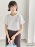 COJI-COJI/刺繍Tシャツ（オフホワイト/ＴＯＰグレー）｜Samansa Mos2 blue（サマンサモスモス ブルー）通販