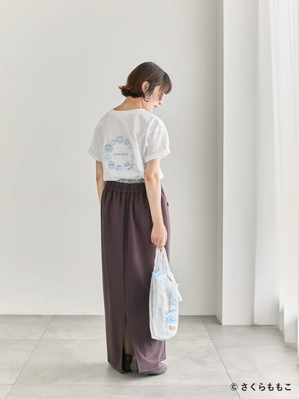 COJI-COJI/刺繍Tシャツ（オフホワイト/ＴＯＰグレー）｜Samansa Mos2 blue（サマンサモスモス ブルー）通販
