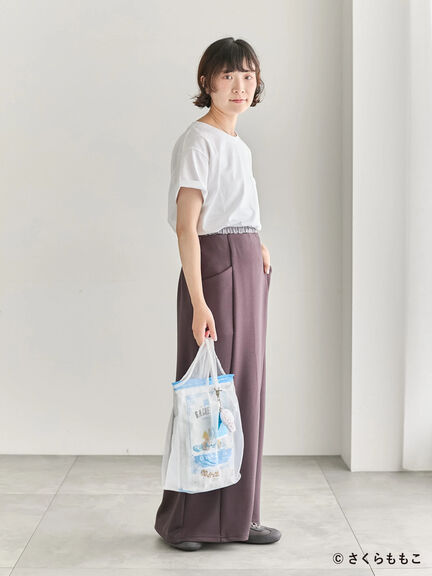 COJI-COJI/刺繍Tシャツ（オフホワイト/ＴＯＰグレー）｜Samansa Mos2 blue（サマンサモスモス ブルー）通販