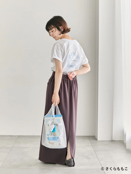COJI-COJI/刺繍Tシャツ（オフホワイト/ＴＯＰグレー）｜Samansa Mos2 blue（サマンサモスモス ブルー）通販