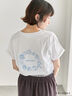 COJI-COJI/刺繍Tシャツ（オフホワイト/ＴＯＰグレー）｜Samansa Mos2 blue（サマンサモスモス ブルー）通販