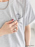 COJI-COJI/刺繍Tシャツ（オフホワイト/ＴＯＰグレー）｜Samansa Mos2 blue（サマンサモスモス ブルー）通販
