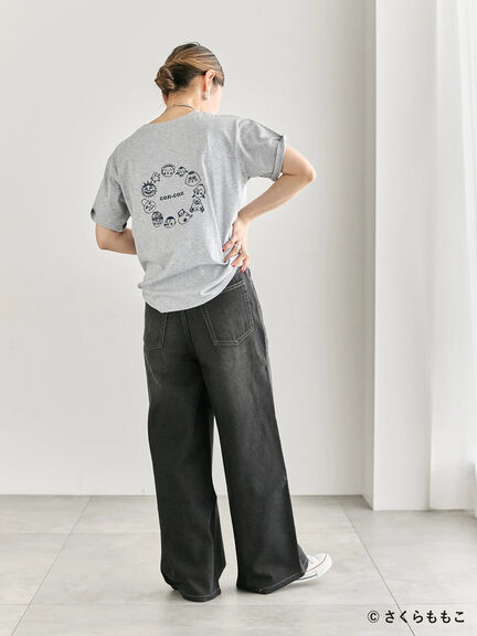 COJI-COJI/刺繍Tシャツ（オフホワイト/ＴＯＰグレー）｜Samansa Mos2 blue（サマンサモスモス ブルー）通販
