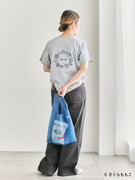 COJI-COJI/刺繍Tシャツ（オフホワイト/ＴＯＰグレー）｜Samansa Mos2 blue（サマンサモスモス ブルー）通販