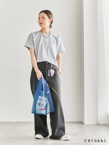 COJI-COJI/刺繍Tシャツ（オフホワイト/ＴＯＰグレー）｜Samansa Mos2 blue（サマンサモスモス ブルー）通販