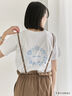 COJI-COJI/刺繍Tシャツ（オフホワイト/ＴＯＰグレー）｜Samansa Mos2 blue（サマンサモスモス ブルー）通販