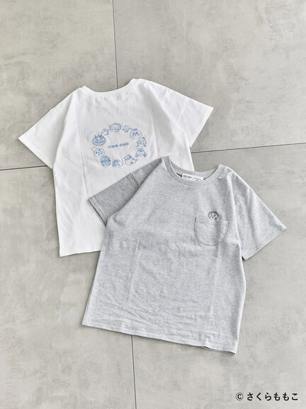 COJI-COJI/刺繍Tシャツ（オフホワイト/ＴＯＰグレー）｜Samansa Mos2 blue（サマンサモスモス ブルー）通販