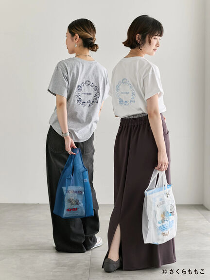 COJI-COJI/刺繍Tシャツ（オフホワイト/ＴＯＰグレー）｜Samansa Mos2 blue（サマンサモスモス ブルー）通販