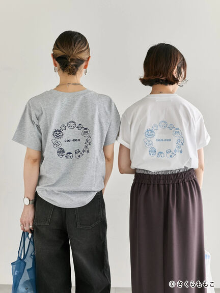 COJI-COJI/刺繍Tシャツ（オフホワイト/ＴＯＰグレー）｜Samansa Mos2 blue（サマンサモスモス ブルー）通販